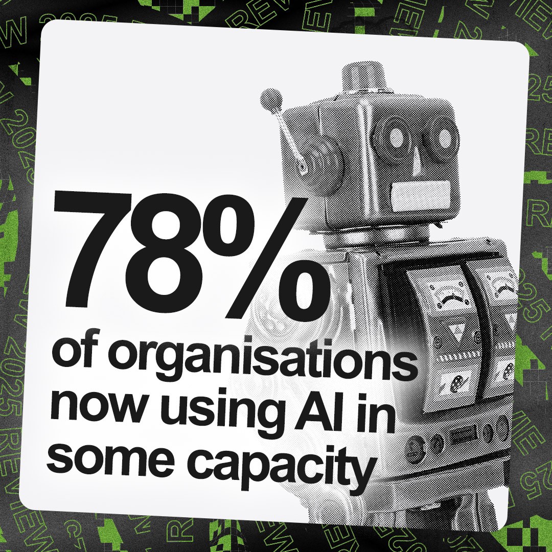 “78% of organisations now using AI in some capacity” 