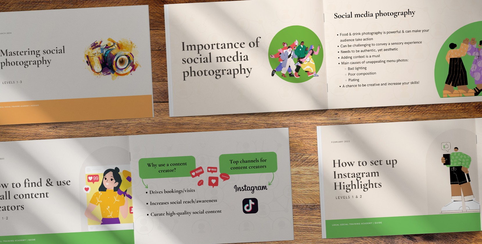 A selection of slides from our local social training presentations, including Instagram Highlights and more. 