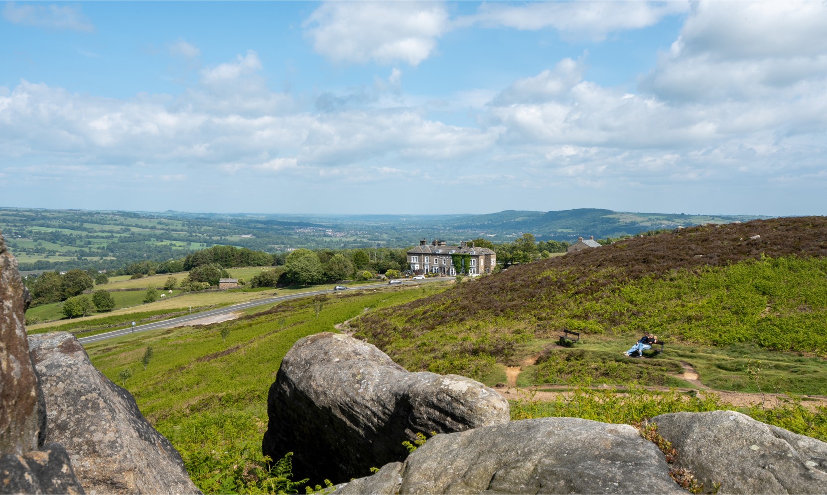 Countryside views at The Cow &amp; Calf hotel 