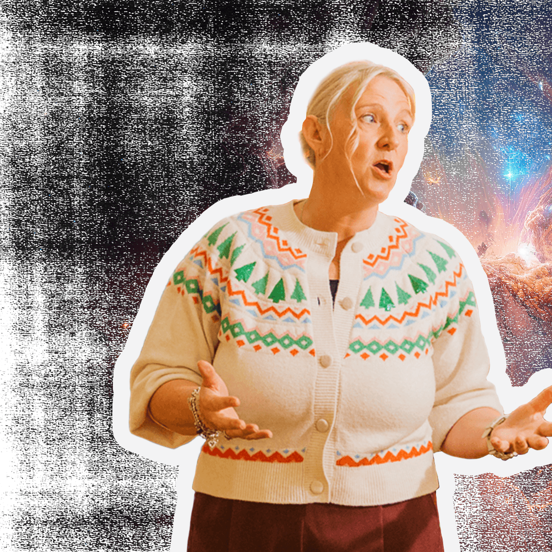 A cut-out photo of Max.