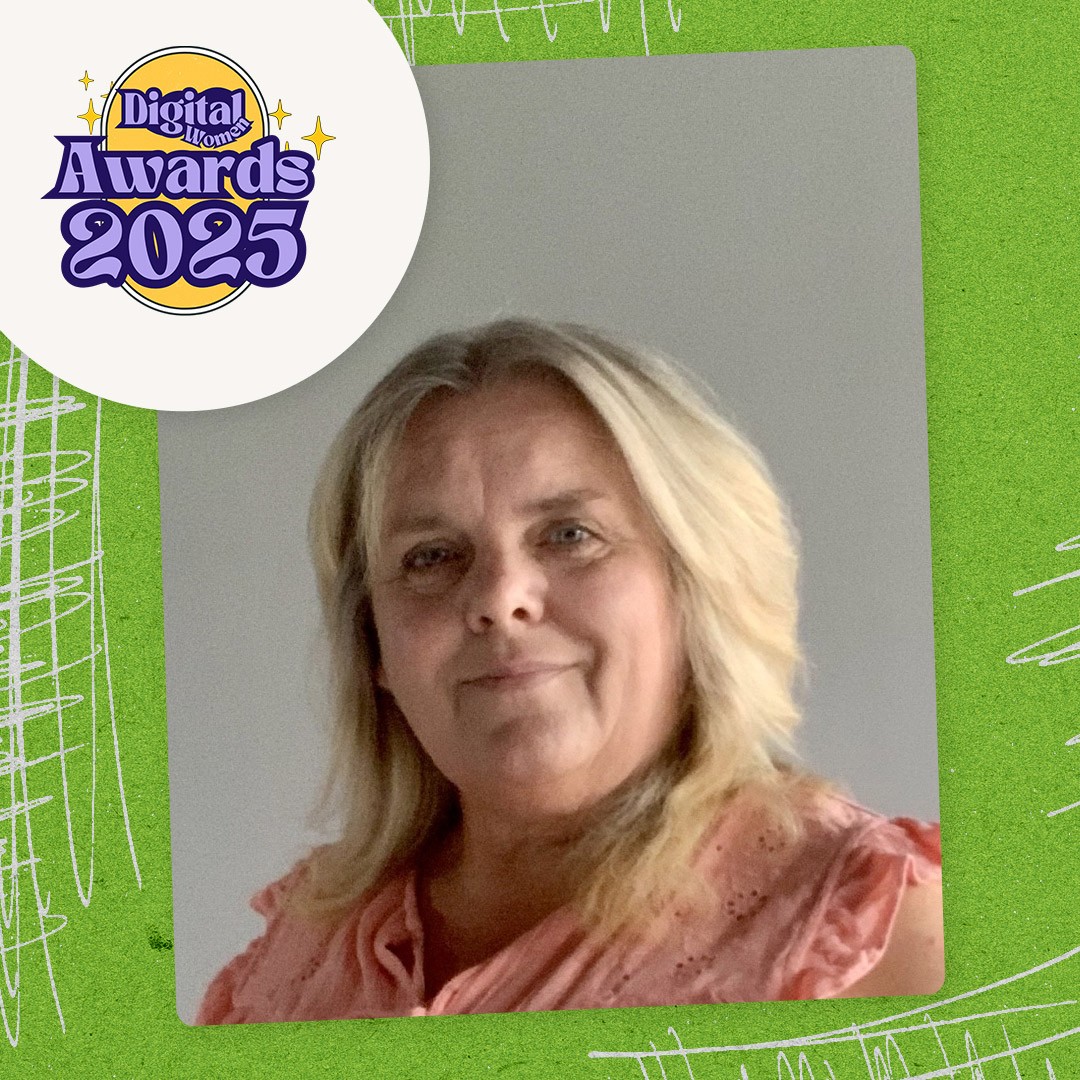 Julie being celebrated in the Top 60 Digital Women to Watch at the Digital Women Awards 2025. 